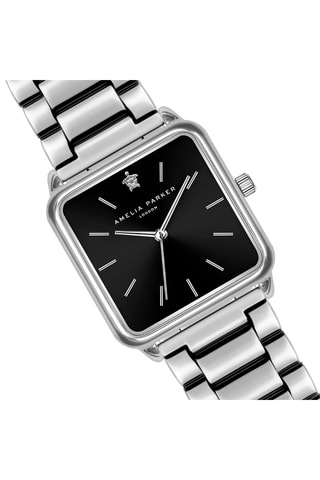 Coffret montre à quartz en acier et bracelet Night Voyage