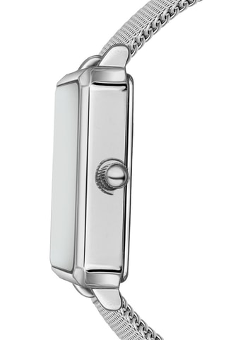 Montre à quartz en acier - Argenté et bleu