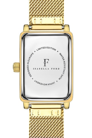 Montre à quartz en acier et diamants Adélaïde