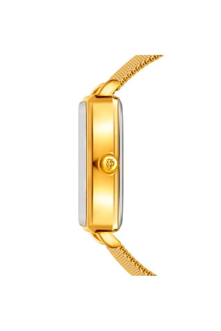 Montre à quartz en acier et diamant Charlotte