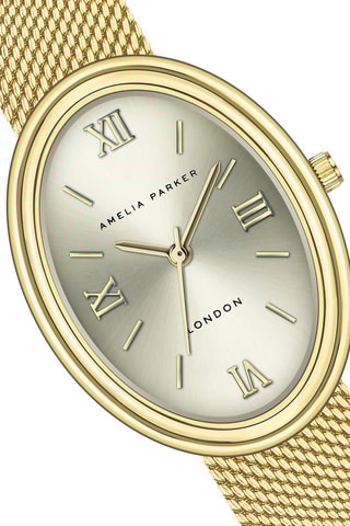 Montre à quartz en acier Crema - Doré 