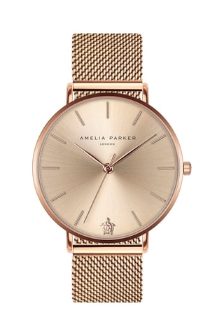 Montre à quartz en acier Gold Sky - Doré rose