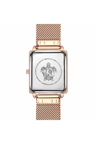 Montre à quartz en acier Joyful Journey - Doré rose et vert