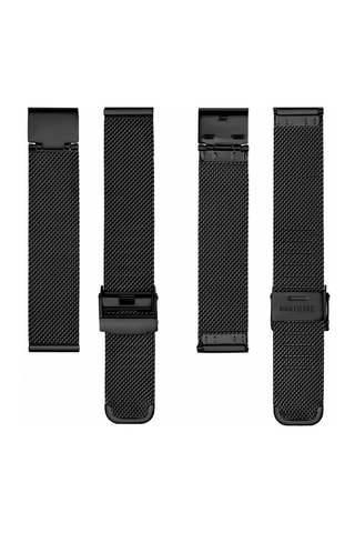 Montre à quartz en acier et diamant Patricia