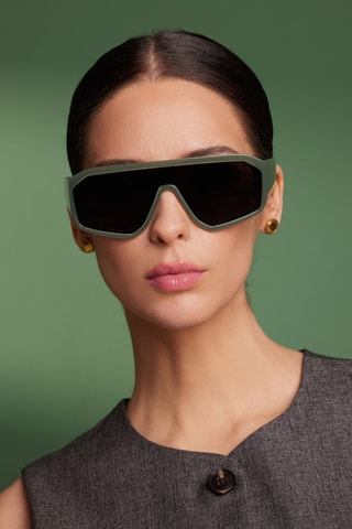 Lunettes de soleil polarisées mixte Vertex - Catégorie 3 - Noir et vert