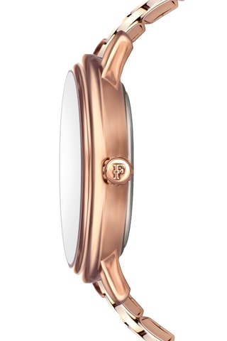 Montre à quartz en acier et diamant Elisabeth