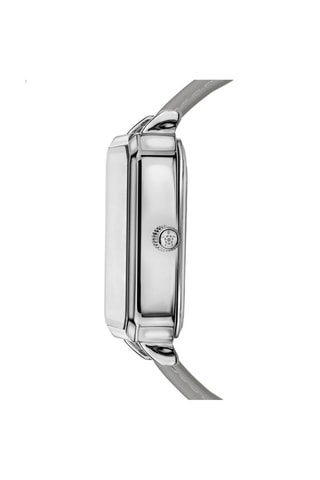 Montre à quartz en cuir Serendipity Sea - Gris et argenté