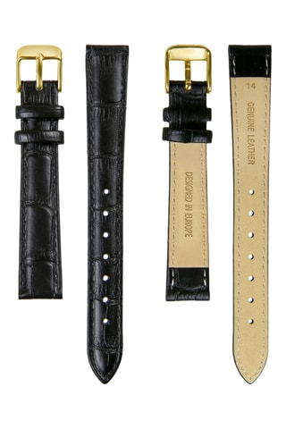 Leren Quartz Horloge