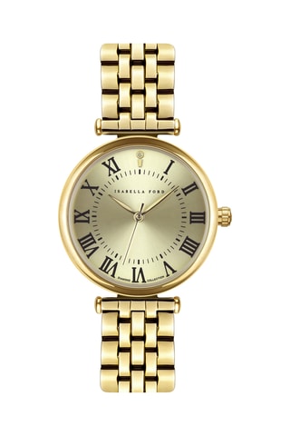 Montre à quartz en acier Julienne - Doré