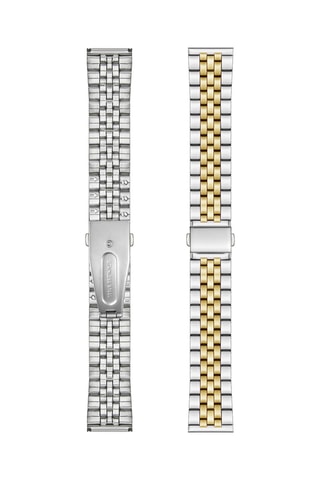 Montre à quartz en acier Mireille - Noir et doré