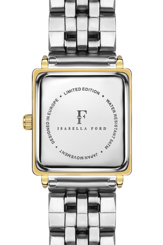 Montre à quartz en acier Mireille - Noir et doré