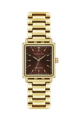 Montre à quartz en acier Isadora - Doré