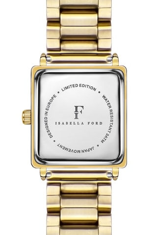 Montre à quartz en acier Isadora - Doré