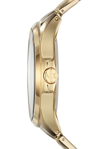 Orologio al quarzo in acciaio - Dorato - Cronografo