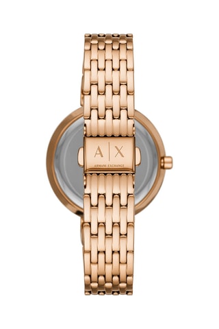 Orologio al quarzo in acciaio e cristalli - Dorato rosa