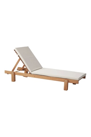 Chaise longue en charme Talifa - 180 x 62 x 10 cm