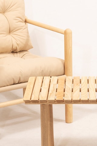 Ensemble de jardin en châtaignier Evander - 4 places