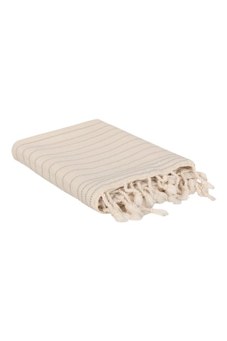 Fouta de plage - Gris - 98 x 185 cm