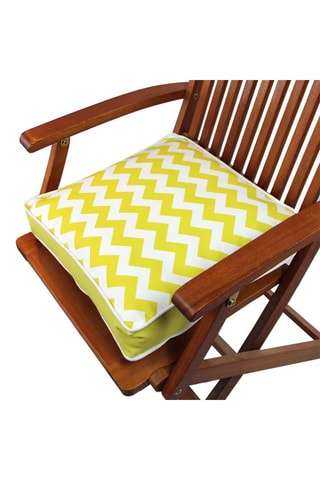 Coussin - Jaune et blanc - 42 x 42 cm
