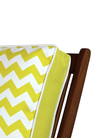 Coussin - Jaune et blanc - 42 x 42 cm