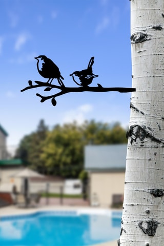 Décoration de jardin - 55 x 22 cm - Noir