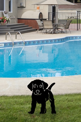 Décoration de jardin - 40 x 33 cm - Noir