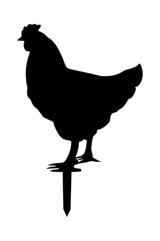 Silhouette de jardin - 64 x 42 cm