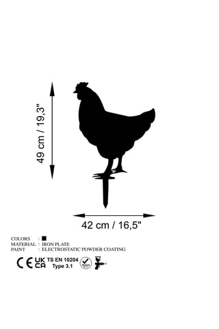 Silhouette de jardin - 64 x 42 cm