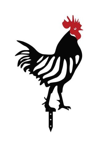 4 silhouettes de jardin - 23 x 27/24 x 33 cm