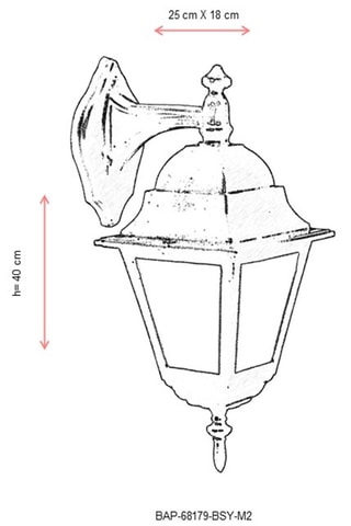 Applique murale - Noir - 40 W