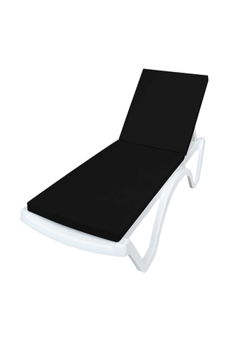 Coussin pour bain de soleil - Noir - 100 x 60 x 80 cm