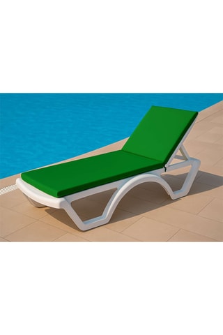 Coussin pour bain de soleil - Vert clair - 100 x 60 x 80 cm