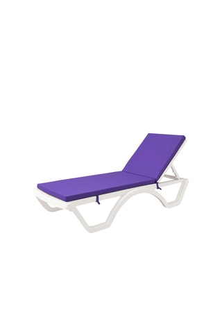 Coussin pour bain de soleil - Violet - 100 x 60 x 80 cm