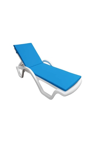 Coussin pour bain de soleil - Turquoise - 100 x 60 x 80 cm