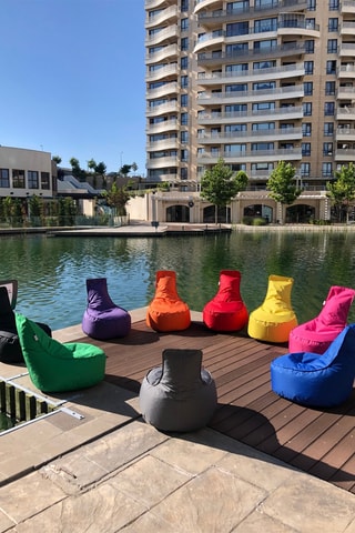 Pouf - Rose - En polyester