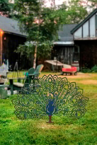 Décoration de jardin - 60 x 38 cm - Bleu cobalt