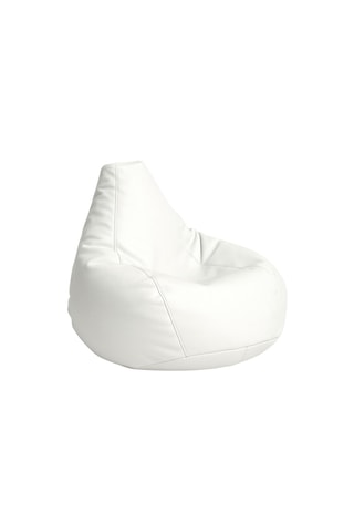 Pouf d’extérieur - Blanc - En polyester