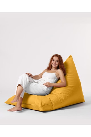 Pouf - Jaune - En polyester