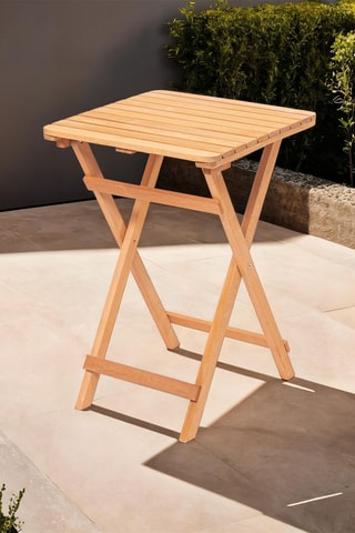Table de jardin en hêtre - 50 x 72 x 50 cm