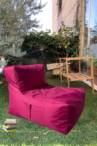 Pouf - Rose - En polyester