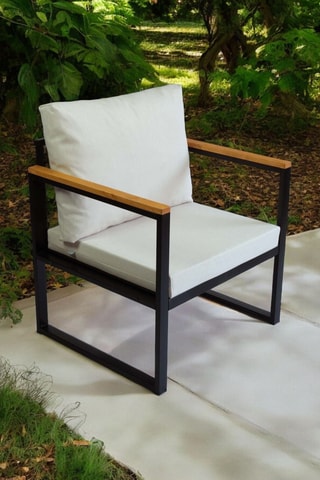 Chaise de jardin en lin et pin