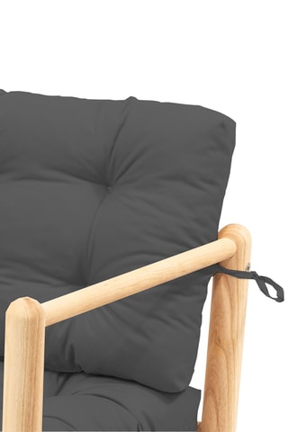 Fauteuil de jardin - Anthracite et naturel