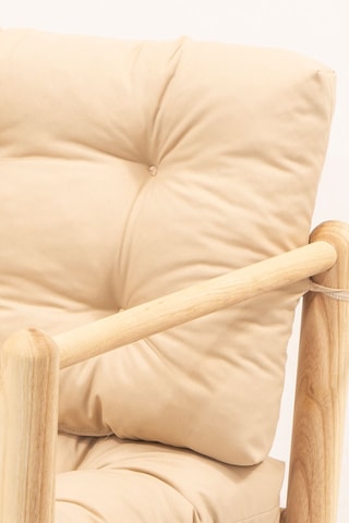 Fauteuil de jardin - Beige et naturel