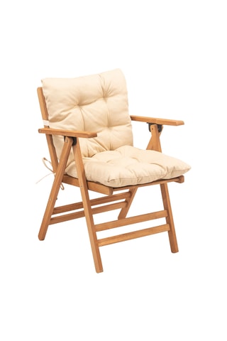 Chaise de jardin en bois de charme - 45 x 89 x 47 cm