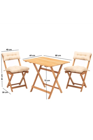 Ensemble de jardin en hêtre - 2 places