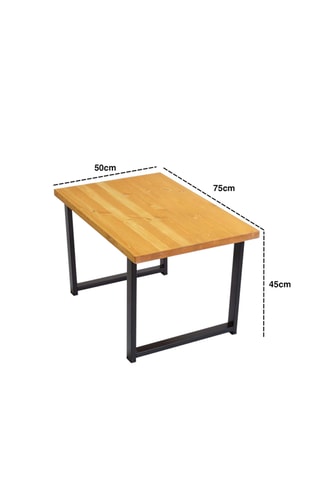 Ensemble de jardin en lin, bois et pin - 2 places