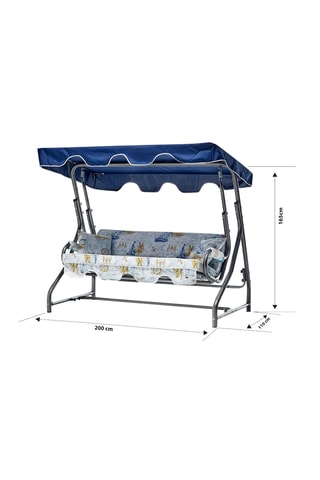 Balancelle de jardin avec toit - 200 x 170 x 110 cm