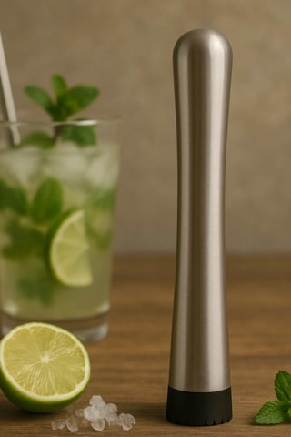 Pilão em aço inoxidável - 25 x 17 cm