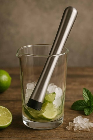 Pilão em aço inoxidável - 25 x 17 cm