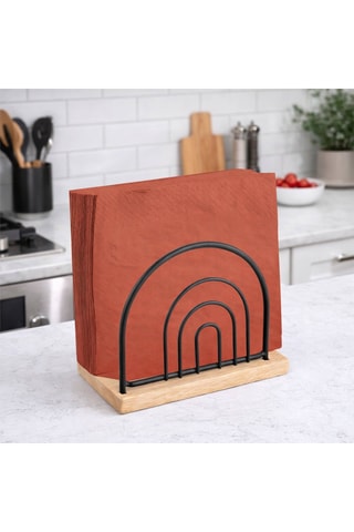 Toalheiro em bambu - 9,5 x 13 x 5 cm